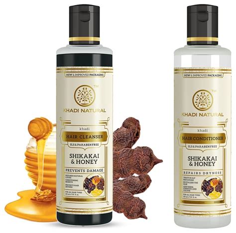 Buy Khadi Natural Shikakai & Honey Shampoo for Strong Hair & Khadi ...