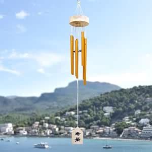 Plus Value Feng Shui Metal Wind Chimes Bell 7 Pipes Rods for Home Decor ...