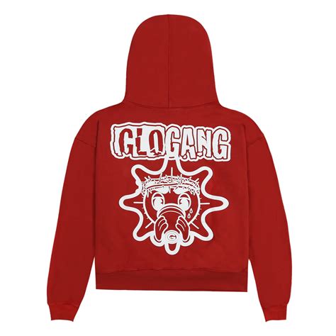 Glo Sun Font Hoodie (Red) – Glo Gang Worldwide
