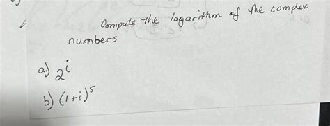 Image result for Complex Logarithm Examples