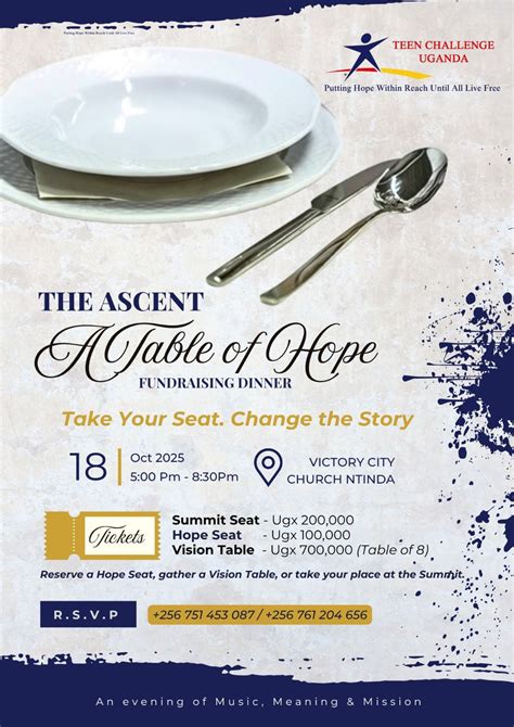 THE ASCENT: A Table of Hope, Victory City Church - Ntinda, Kampala, 18 ...