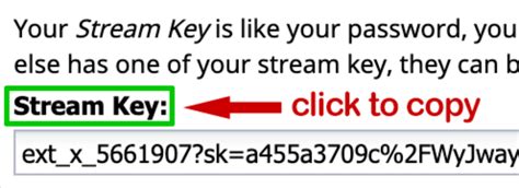 Image result for OBS Stream Key