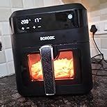 Borosil 1300 Watt Digital Air Fryer 4.7L Capacity with 10 Pre-set Menu ...