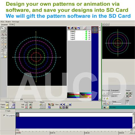 SD Program RGB Animation Scan Laser Projector 的图像结果