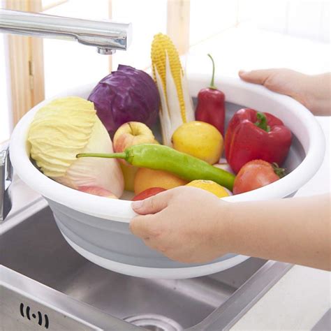 Portable Folding Wash Basin for Travel, Lightweight Water Basin for Cl ...