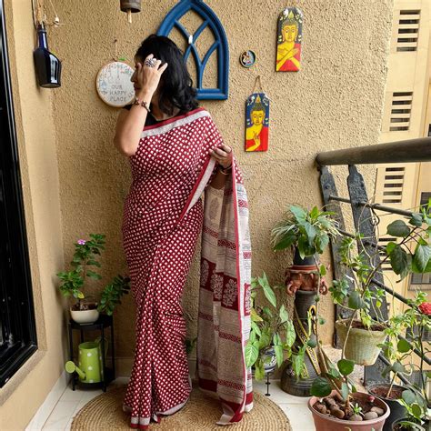 Bagh Print mushroom Saree – Forsarees