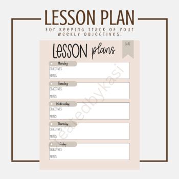Image result for Weekly Lesson Plan Template Excel