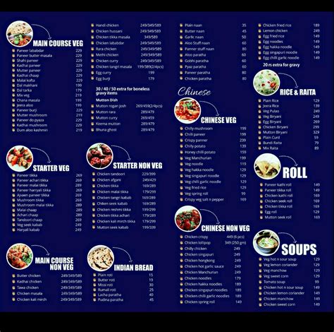 Menu at Catch Of The Day, Noida