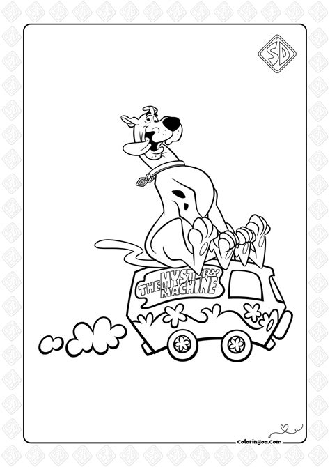 Scooby Doo Van Coloring Pages