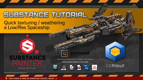 Weathering a 3D Low-Res Spaceship with Substance painter — polycount