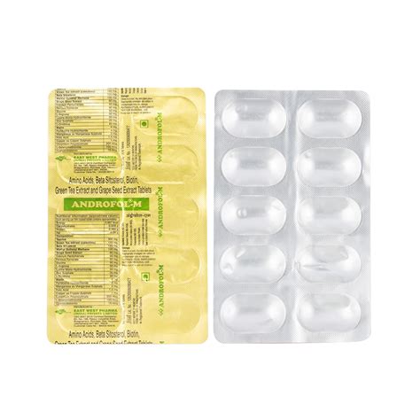 Androfol-M Hair Fall Control Tablet for Men 10’s - Cureka