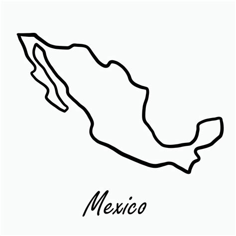 Doodle freehand drawing of Mexico map. 8884869 Vector Art at Vecteezy