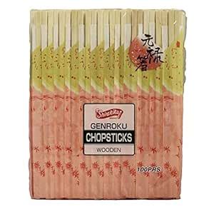 Buy Shirakiku Disposable Wooden Chopsticks, 100 Pairs Online at Low ...