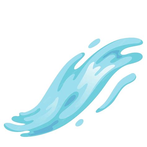 There is a blue wave of water coming from the ground | Premium Vector