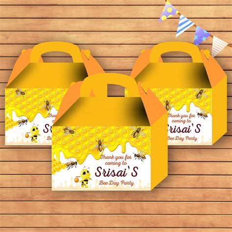Bumble Bee theme Goodie Return Gift Boxes | Party Decorations – Party ...