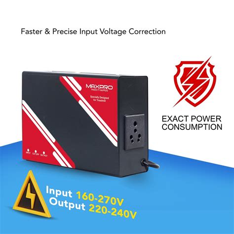 Maxpro 4KVA Stabilizer for Treadmill | Full Power Protection
