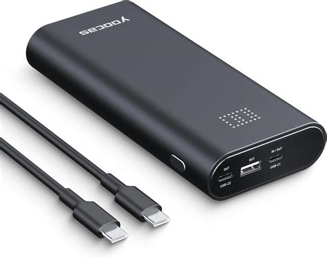 Yoocas 65W Power Bank- 20000mAh Portable Charger with USB-C Fast ...