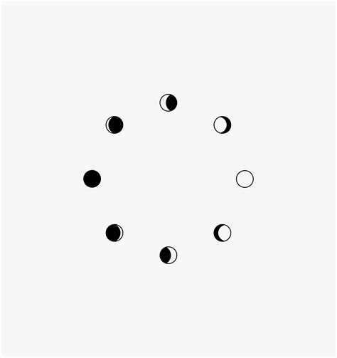 Moon Phase Clip Art ~ easy drawing cool - Moon Phases Clip Art