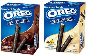 Decadent Foods Oreos Wafer Roll Chocolate & Vanilla Flavor | Crispy ...