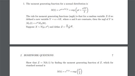 Image result for Moment Generating Function of Standard Normal Distribution