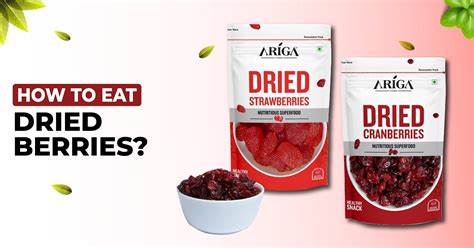 How to eat dried berries? – Ariga Foods