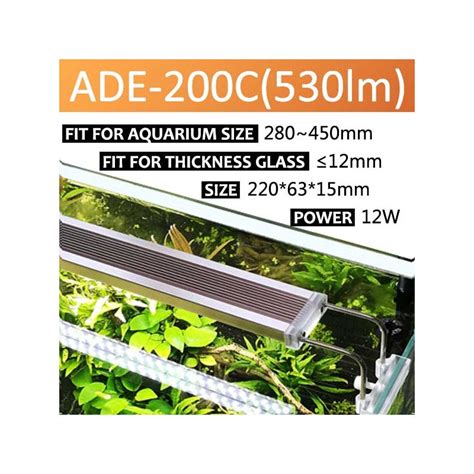 SUNSUN ADE-200C Planted Tank LED Light | For 280-450mm tanks ...
