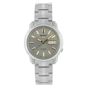 Seiko Men's SNKK67 Stainless Steel Analog with Grey Dial Watch : Seiko ...