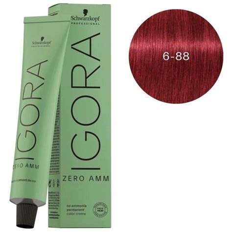 Schwarzkopf Igora Zero AMM 6-88 Dark Blonde Red Extra 60ml – Indicrest.com