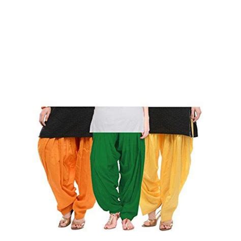 Buy SBF MART Women's Cotton Plain Semi Patiala Dhoti Salwar Indian Pant ...