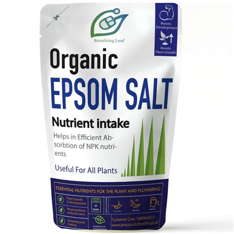 breathingLeaf Organic Epsom Salt | Helps in Absorbing Micro-nutrients ...