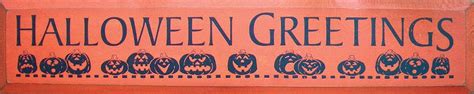 Sawdust City "Halloween Greetings" Woodcut Print - Shown in Old Sage ...