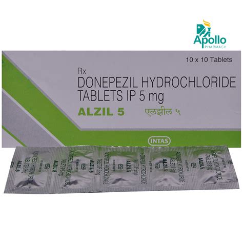 Alzil 5 Tablet 10's Price, Uses, Side Effects, Composition - Apollo ...