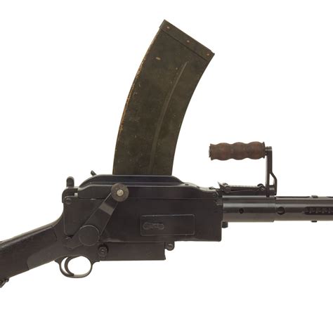 Original WWII Danish Madsen Display Light Machine Gun with Magazine ...