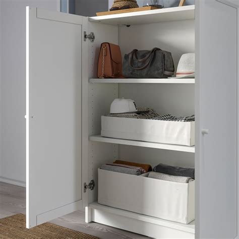 BILLY / OXBERG bookcase with doors, white, 80x30x106 cm (311/2x113 ...