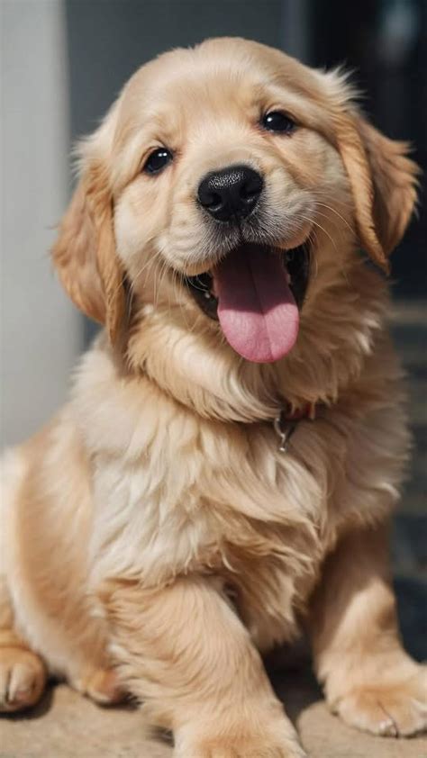 Golden Retriever poppies