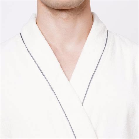 Buy SPACES Exotica Cotton Quick-Dry Adult Bathrobe, White- L from ...