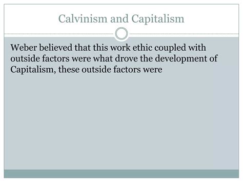 Weber religion | PPTX