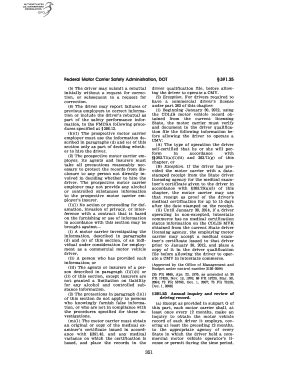 Fillable Online gpo Federal Motor Carrier Safety Administration, DOT ...