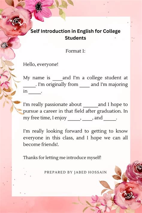 Image result for Self Introduction for Students