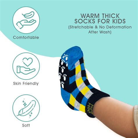 Buy Cozy Feet Anti-Skid Baby Socks (Pack of 6) (Colours May Vary ...