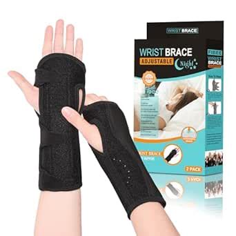 Buy Fibee Night Wrist Sleep Support Brace, Palm Cushion Relieves Carpal ...