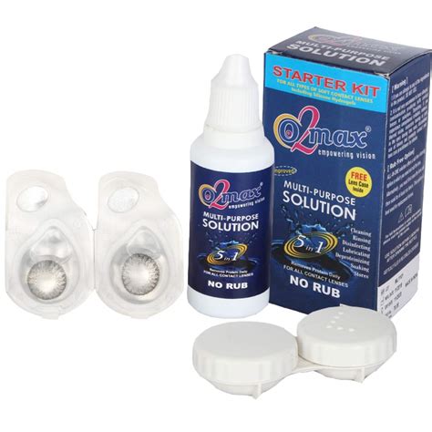 O2max Weekly color contact lens - Zero (Plano) power (1 pair pack ...