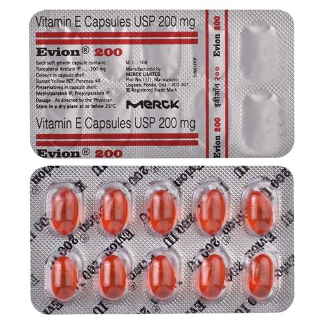 Evion 200 - Strip of 10 Capsules : Amazon.in: Health & Personal Care