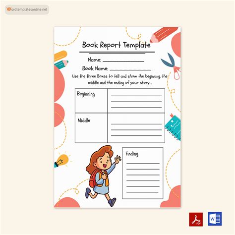 Book Report Template 2nd Grade - Ablebionics