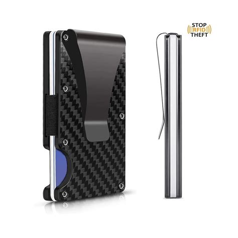 RFID Carbon Fiber Aluminum Money Clip Wallet for Men – CRAZE