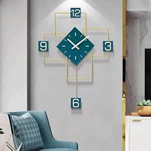 Buy Elegant Modern Wall Clock for Living Room - Large Decorative Silent ...