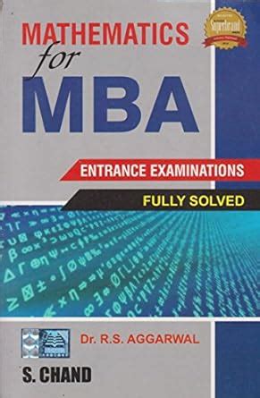 Mathematics for MBA by Dr.R S Agarwal : Amazon.in: Books