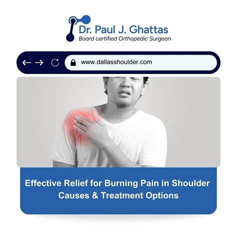 Effective Relief For Burning Shoulder Pain | Causes & Treatment