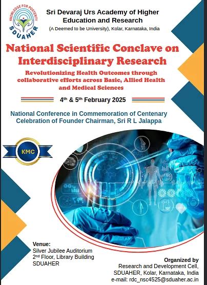 sduaher-event-National Scientific Conclave on Interdisciplinary Research