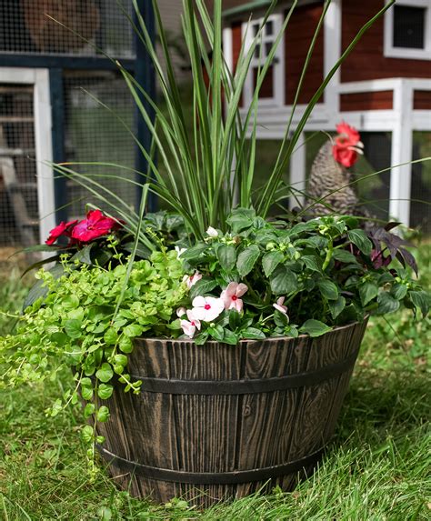 Whiskey Barrel Planter For Plants VegTrug™ Tapered Square Barrel